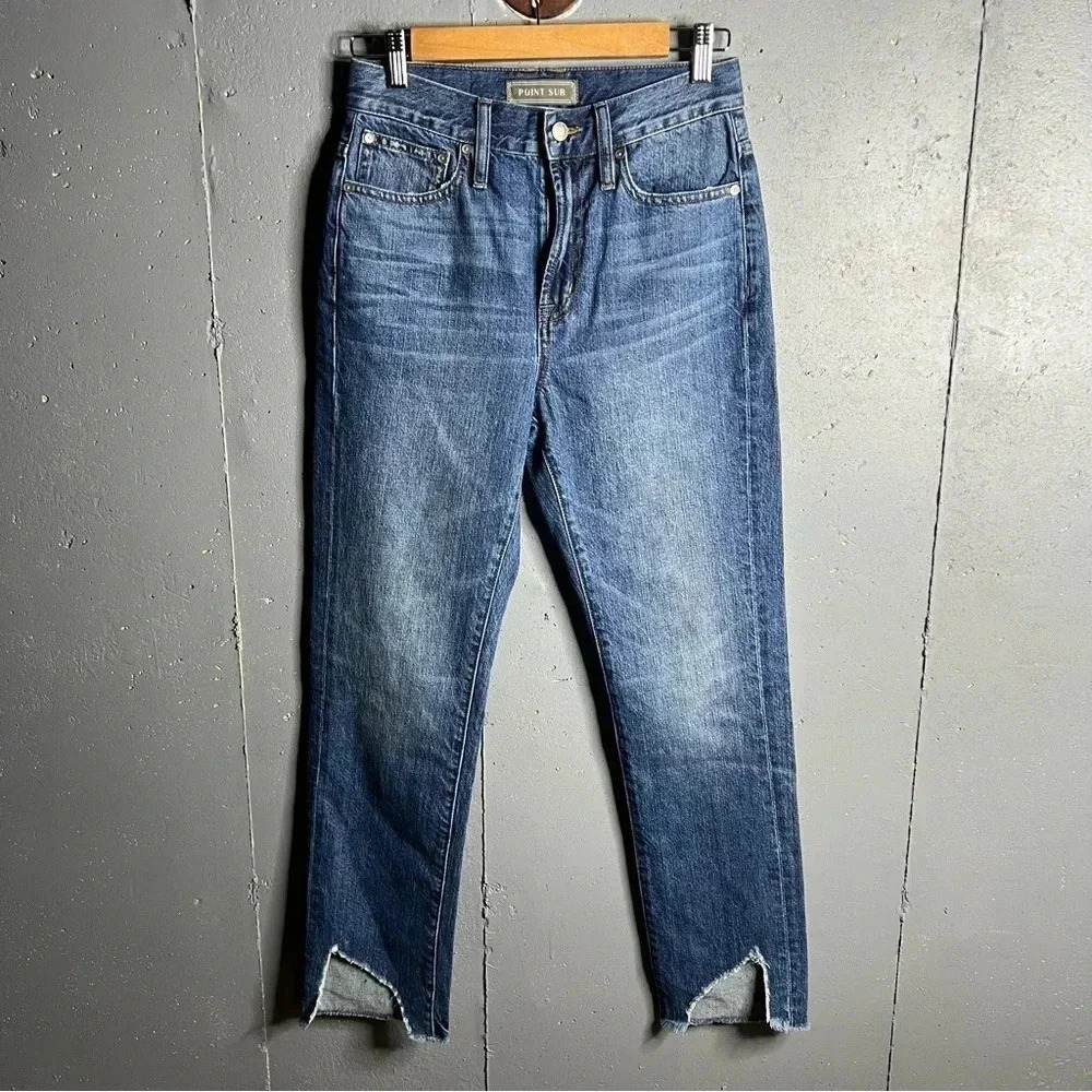 Point Sur NWT straight leg, distress hem jeans.  Size 24